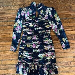 Vintage Ungaro Floral Long Sleeve Dress